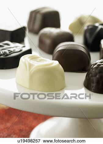 Stock Photo - Tray of chocolates. Fotosearch