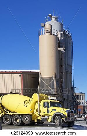 Stock Image - Truck at factory. Fotosearch