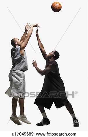 Two basketball players View Large Photo Image Stock Photo - Two basketball players. Fotosearch