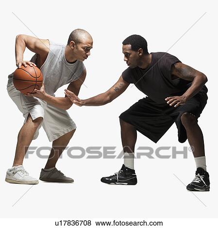 Two basketball players View Large Photo Image Stock Photo - Two basketball players. Fotosearch