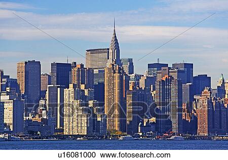 Stock Image - Waterfront cityscape. Fotosearch