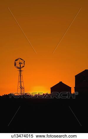 Windmill at dawn View Large Photo Image Stock Photography - Windmill at dawn. Fotosearch