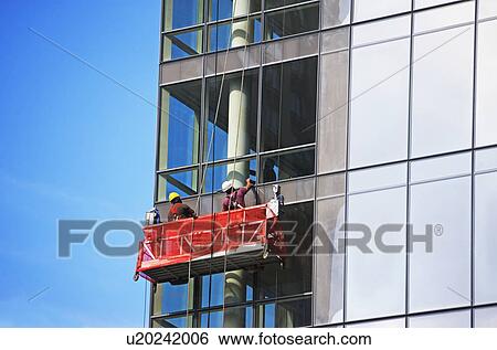 Stock Photograph - Window cleaners. Fotosearch
