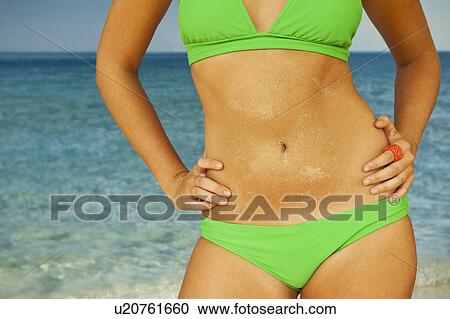 Stock Image - Woman in bikini. Fotosearch