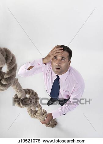 Stock Photo - Businessman worried. Fotosearch