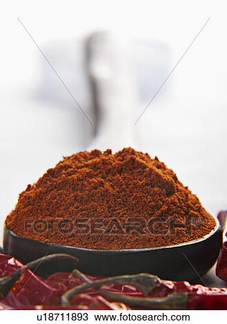 Stock Image - Chilli powder. Fotosearch