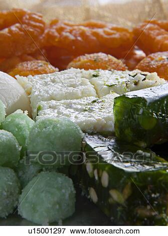 Stock Photo - Different coloured sweets. Fotosearch