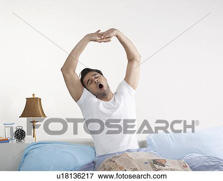 Man yawning View Large Photo Image Stock Photo - Man yawning. Fotosearch