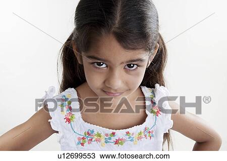 Stock Image - Portrait of a girl. Fotosearch