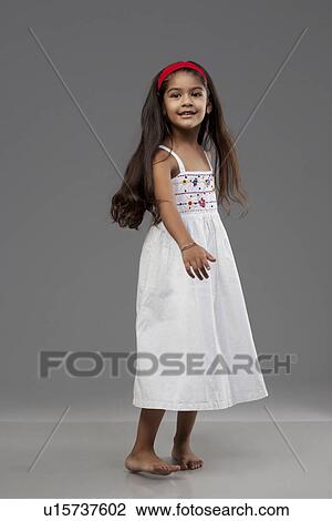 Stock Image - Portrait of a girl. Fotosearch