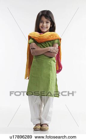Stock Photo - Portrait of a girl. Fotosearch