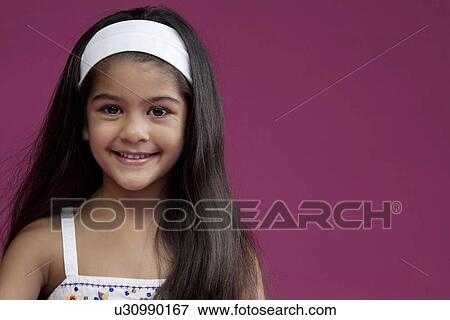 Portrait of a girl View Large Photo Image Stock Photo - Portrait of a girl. Fotosearch