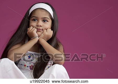Stock Photography - Portrait of a girl. Fotosearch