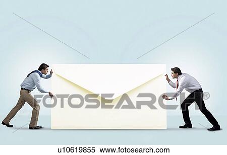 Two men with an envelope View Large Photo Image Stock Photography - Two men with an envelope. Fotosearch