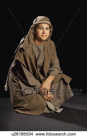 Picture - boy portraying a young jesus. Fotosearch