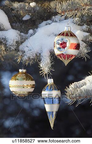 Stock Photo - christmas ornaments. Fotosearch
