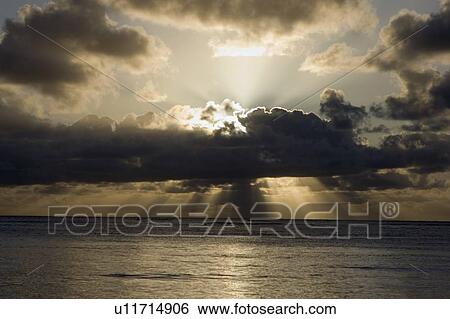 Stock Photograph - pacific ocean, north kauai, hawaii, usa. Fotosearch