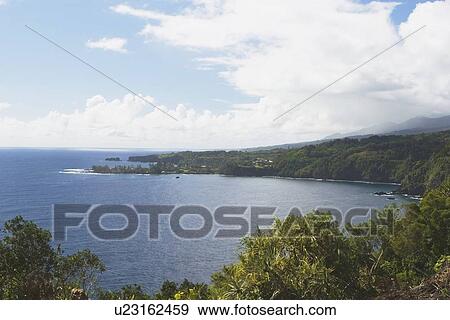 Stock Photo - pacific ocean on the east coast of maui, hawaii. Fotosearch