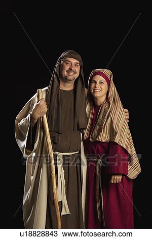 people dressed as mary and joseph View Large Photo Image Stock Image - people dressed as mary and joseph. Fotosearch