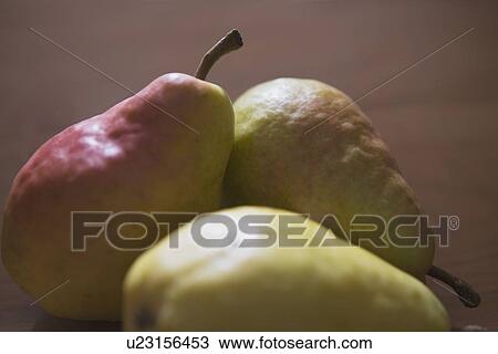 Stock Image - three pears. Fotosearch