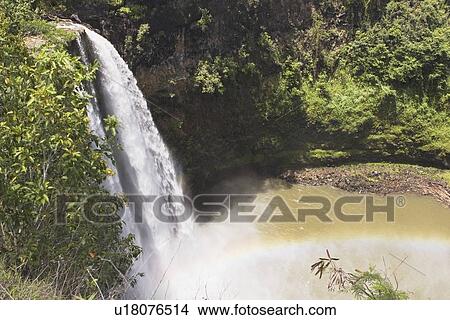 wailua falls, kauai, hawaii, usa View Large Photo Image Picture - wailua falls, kauai, hawaii, usa. Fotosearch