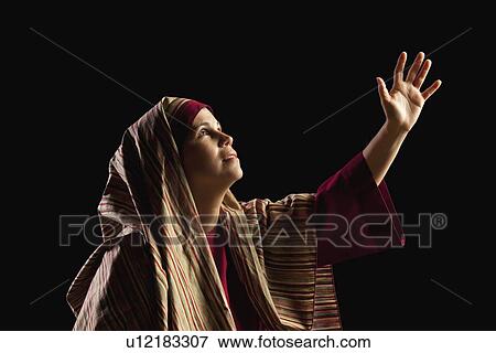 woman depicting mary, mother of jesus View Large Photo Image Stock Photo - woman depicting mary, mother of jesus. Fotosearch