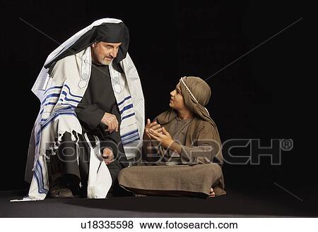 young jesus and a high priest View Large Photo Image Stock Photo - young jesus and a high priest. Fotosearch