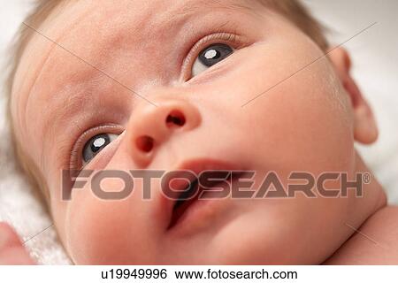 Close Up Of Baby On Towel View Large Photo Image Stock Photograph - Close Up Of Baby On Towel. Fotosearch
