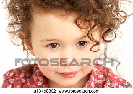 Close Up Studio Portrait Of Smiling Young Girl View Large Photo Image Stock Image - Close Up Studio Portrait Of Smiling Young Girl. Fotosearch