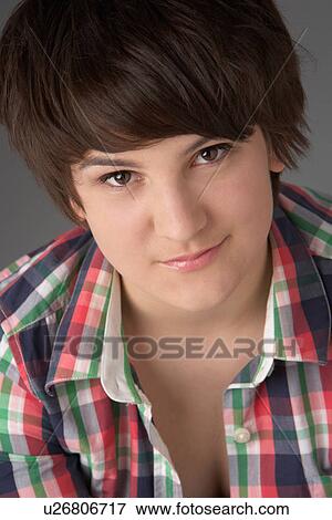 Close Up Studio Portrait Of Teenage Girl View Large Photo Image Stock Photo - Close Up Studio Portrait Of Teenage Girl. Fotosearch