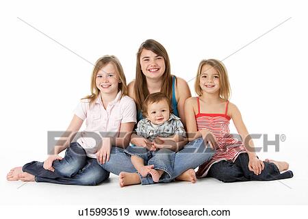Group Of Children Together In Studio View Large Photo Image Stock Photo - Group Of Children Together In Studio. Fotosearch