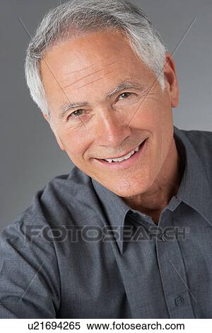 Stock Photography - Studio Portrait Of Senior Man. Fotosearch