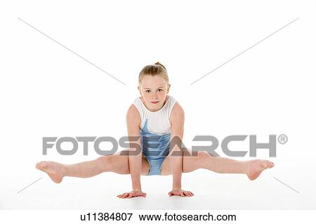 Studio Portrait Of Young Female Gymnast View Large Photo Image Stock Photo - Studio Portrait Of Young Female Gymnast. Fotosearch