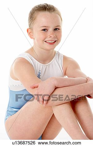 Studio Portrait Of Young Female Gymnast View Large Photo Image Stock Photograph - Studio Portrait Of Young Female Gymnast. Fotosearch