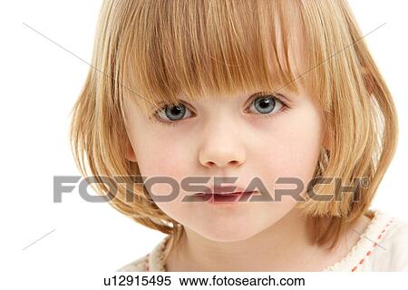Studio Portrait Of Young Girl View Large Photo Image Stock Photography - Studio Portrait Of Young Girl. Fotosearch