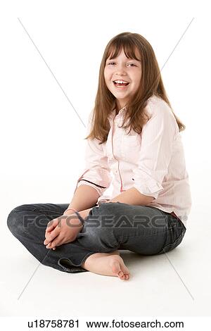 Young Girl Sitting In Studio View Large Photo Image Stock Image - Young Girl Sitting In Studio. Fotosearch