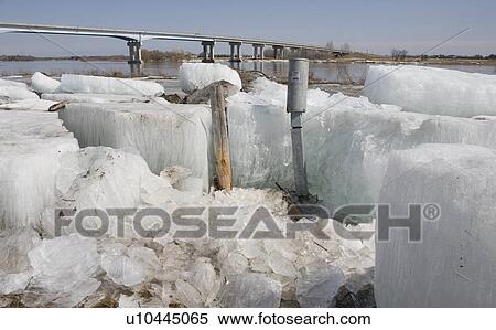 Large chunks of ice on banks of Red River, Manitoba View Large Photo Image Stock Photography - Large chunks of ice on banks of Red River, Manitoba. Fotosearch