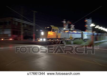 Locomotive and passenger train at Brampton Ontario View Large Photo Image Picture - Locomotive and passenger train at Brampton Ontario. Fotosearch