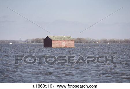 spring floodwater of Red River in farmyard, rural Manitoba View Large Photo Image Stock Photo - spring floodwater of Red River in farmyard, rural Manitoba. Fotosearch