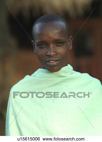 Stock Photograph - African man in Kenya Africa. Fotosearch