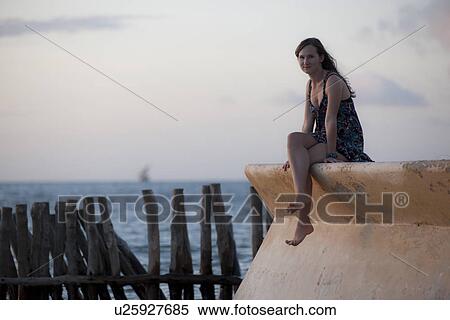 Girl at Manda Bay Resort View Large Photo Image Stock Photography - Girl at Manda Bay Resort. Fotosearch