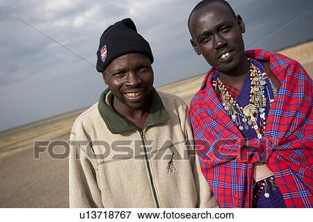 Stock Photo - Kenyan tour guides. Fotosearch