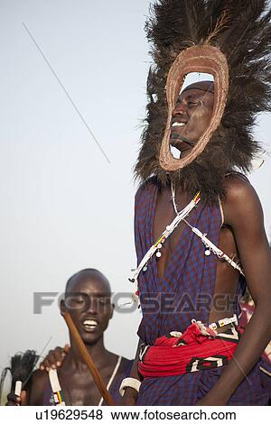 Stock Photo - Kenyan tribal dance. Fotosearch