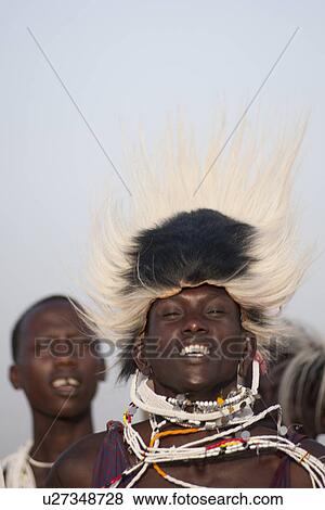 Stock Photo - Kenyan tribal dance. Fotosearch