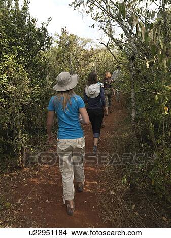 People hiking in Kenya Africa View Large Photo Image Picture - People hiking in Kenya Africa. Fotosearch