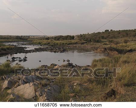 Stock Photography - Pond in Kenya Africa. Fotosearch