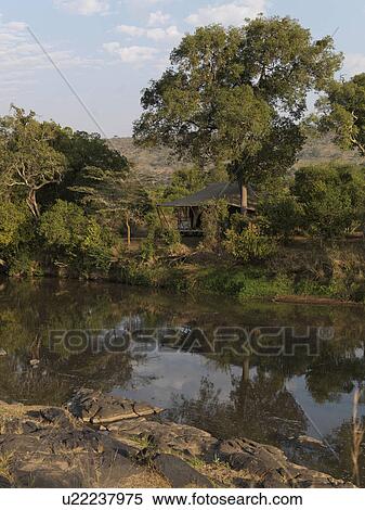 Stock Photography - Pond in Kenya Africa. Fotosearch