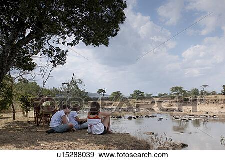 Tourists in Kenya View Large Photo Image Stock Photo - Tourists in Kenya. Fotosearch