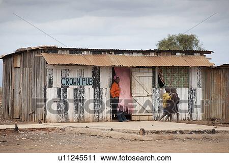 Villagers at pub in Kenya View Large Photo Image Stock Image - Villagers at pub in Kenya. Fotosearch