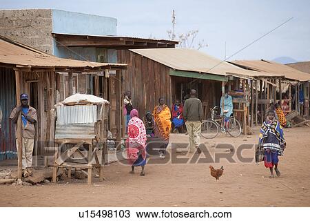 Villagers in Kenya View Large Photo Image Stock Image - Villagers in Kenya. Fotosearch